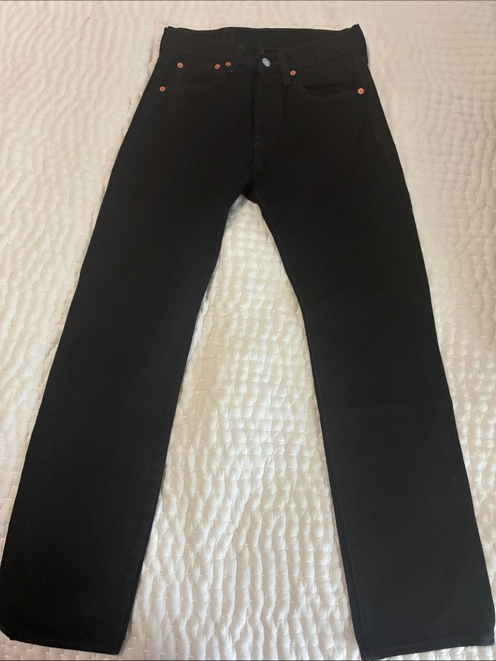 Levi's Black 501 Straight Jeans 28x30